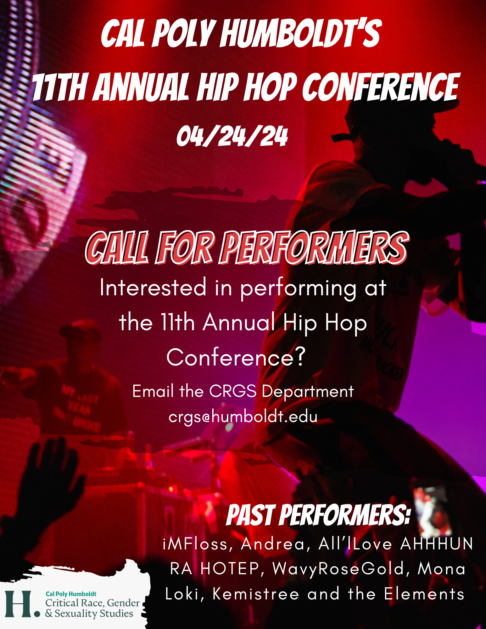 11th Annual Hip Hop Conference Call for Performers